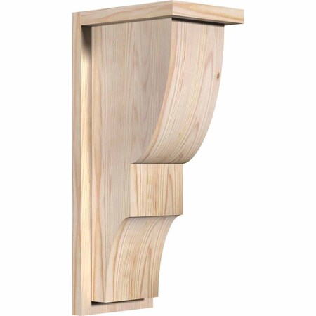 Ekena Millwork Ridgewood Smooth Corbel w/Backplate, Douglas Fir, 7 1/2"W x 10"D x 22"H COR08X10X22RID01SDF